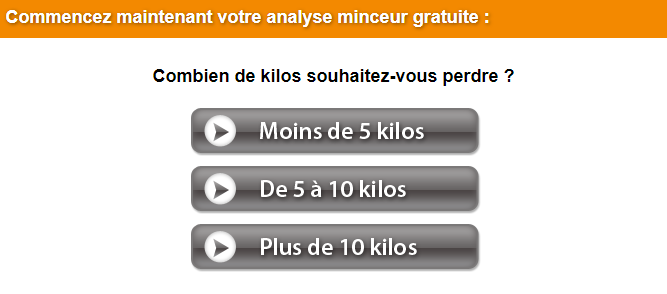 Quiz de personnalisation